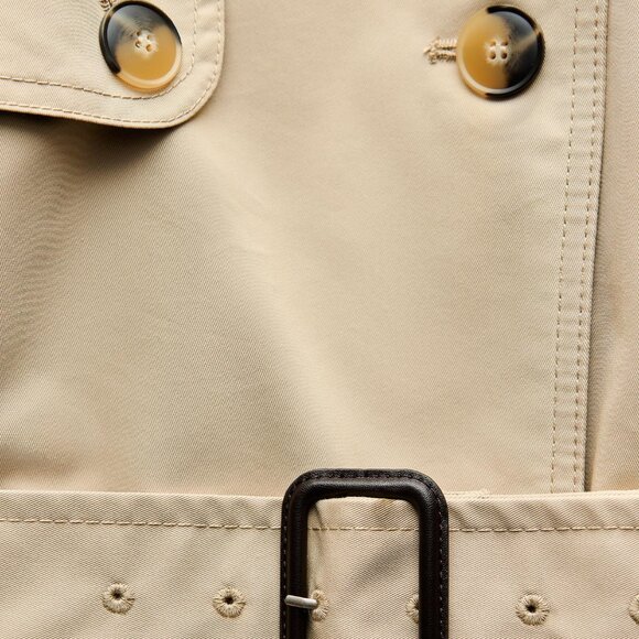 Zara Water Repellent Trench Coat ZW Collection - Picture 6 of 8